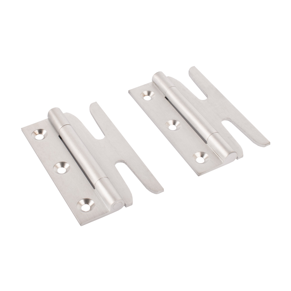 Simplex Solid Brass Standard Hinges (Sold in Pairs) - Satin Chrome